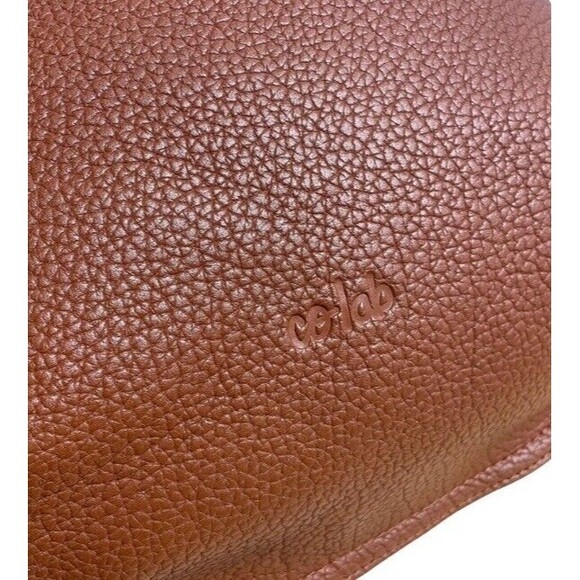 Co lab Pebbled Vegan Leather Shoulder Bag Brown Boho Fall Casual Trendy Hobo EUC - Picture 16 of 16